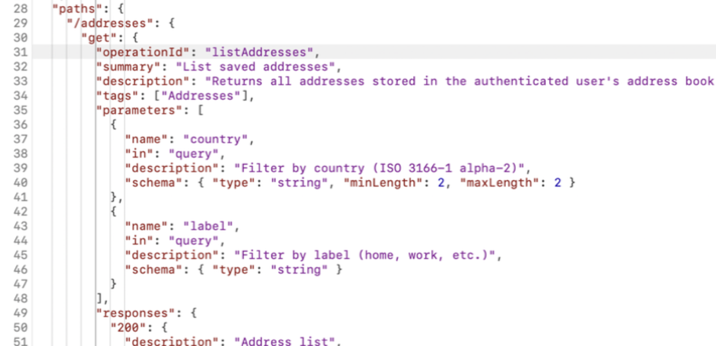 JSON syntax highlighting with indent guides