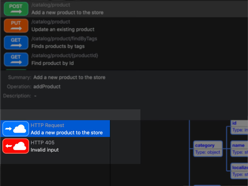 Select an API operation